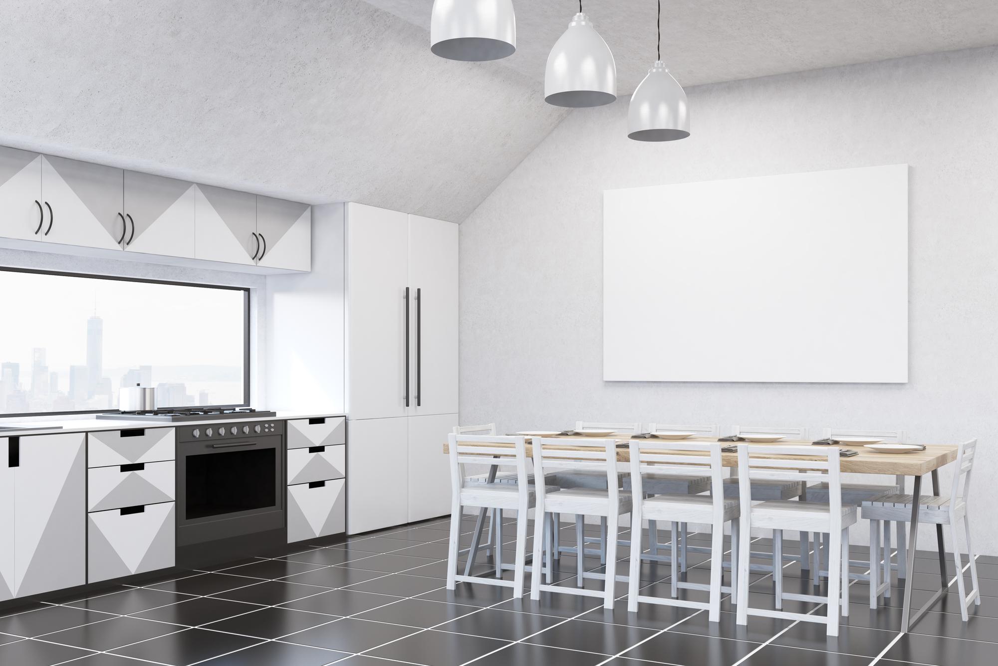 Interno studio cucina per lezioni